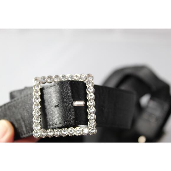 Simmi London Adley Heel in Black Satin Chunky Platform US 8 - Picture 9 of 12